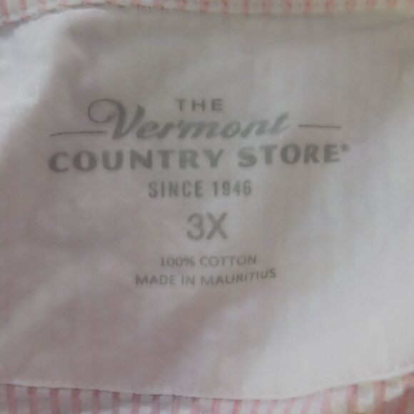 NEW Womens Seersucker Pajamas 2 Pc Striped Short Sleeve Shorts 2 Pc Size 3X - Picture 4 of 8